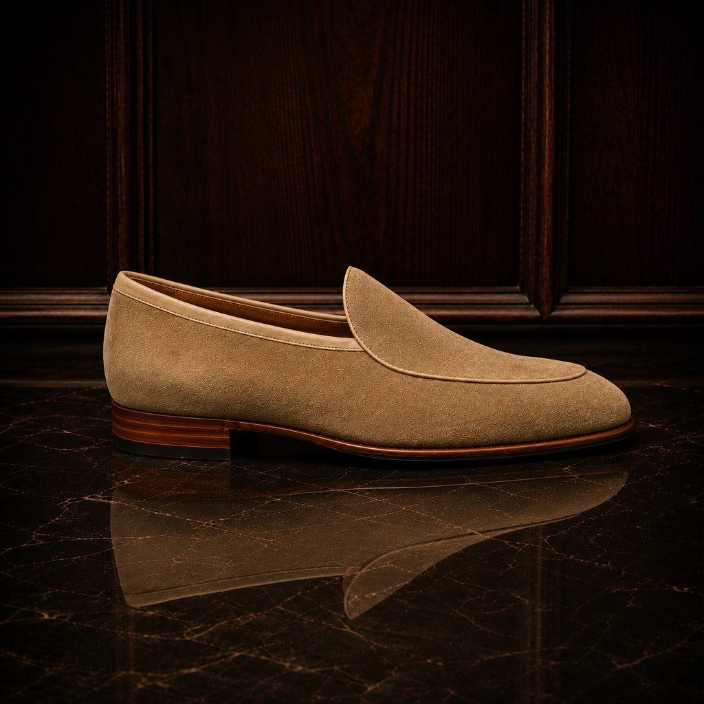 Milano Sand Suede Loafers
