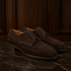 Camden Dark Brown Suede Derby Shoes