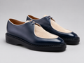 Monaco Navy & Ivory Two-Tone Derby Shoes