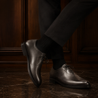 Aureo Dark Brown Wholecut Oxford Shoes