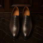 Aureo Dark Brown Wholecut Oxford Shoes