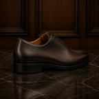 Aureo Dark Brown Wholecut Oxford Shoes