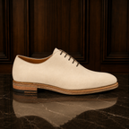 Sahara Beige Leather Wholecut Shoes