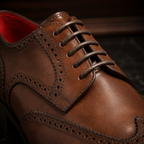 Verona Burnished Brown Wingtip Brogue Oxford Shoes