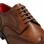 Verona Burnished Brown Wingtip Brogue Oxford Shoes