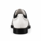 Noir Check Woven Leather Oxford Shoes