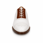 Siena Ivory & Cognac Brogue Oxford Shoes