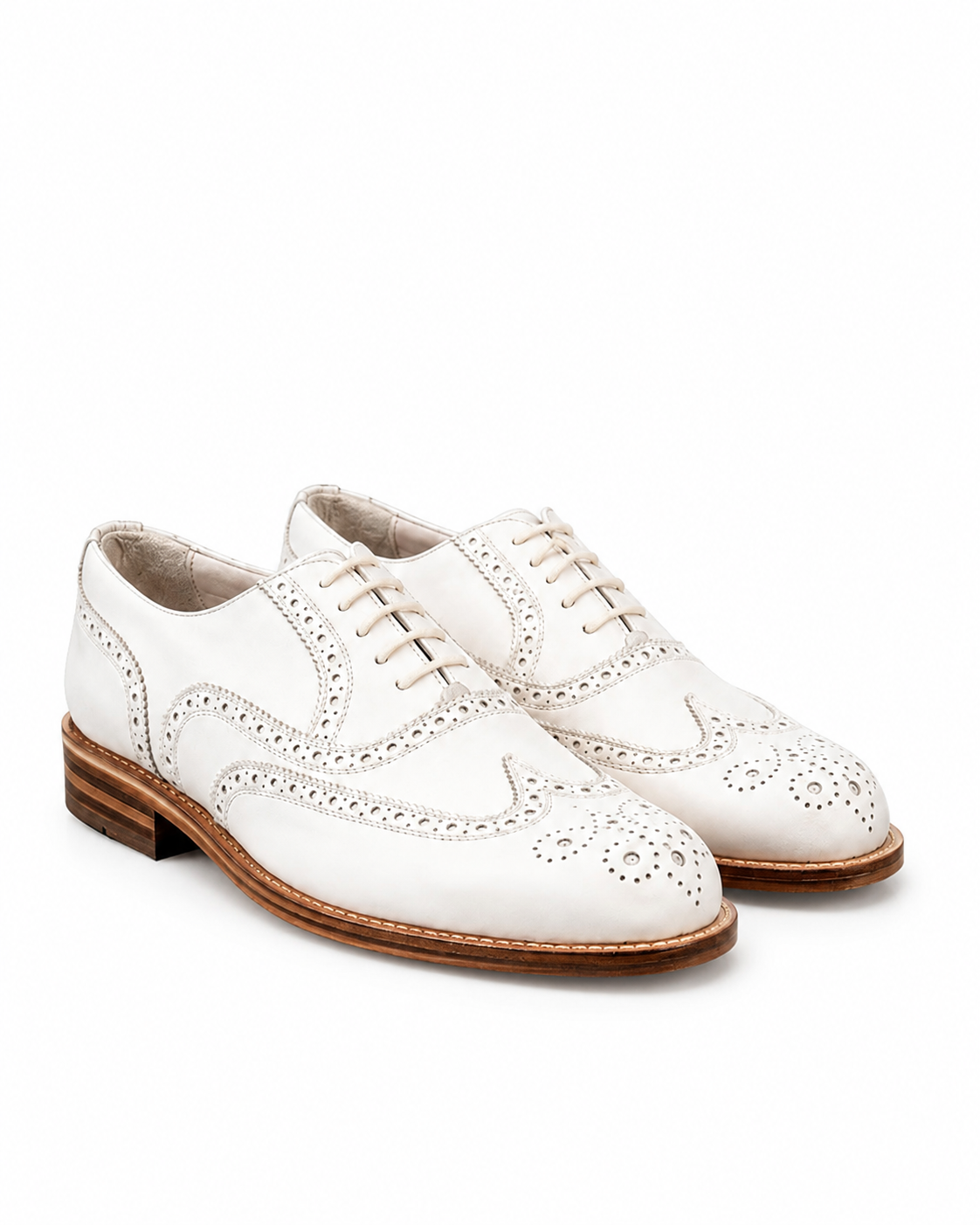 Ivory Heritage Wingtip Brogue Oxford Shoes