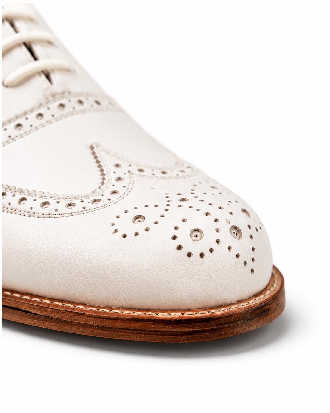 Ivory Heritage Wingtip Brogue Oxford Shoes