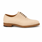 Sahara Beige Leather Wholecut Shoes
