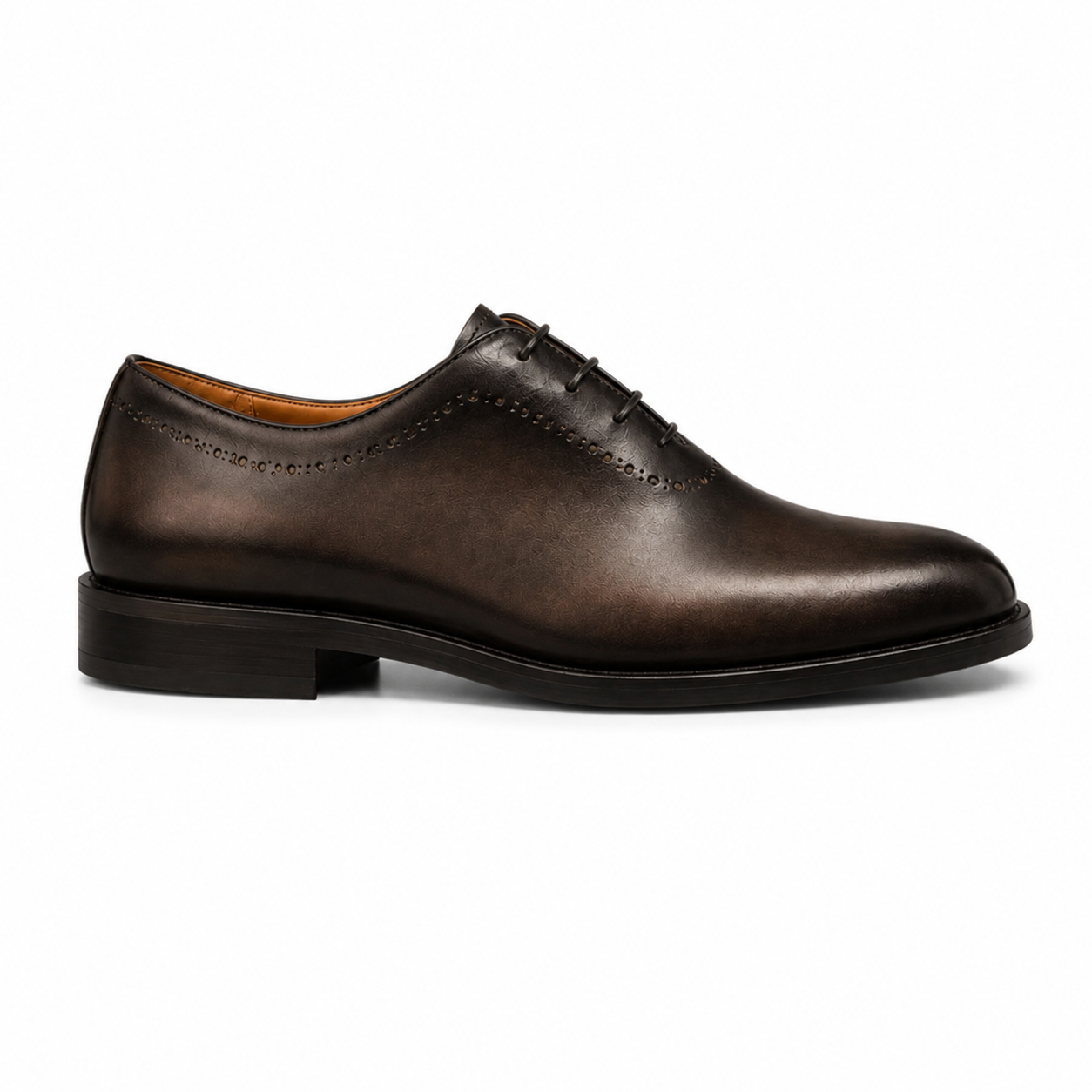 Aureo Dark Brown Wholecut Oxford Shoes