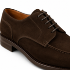 Camden Dark Brown Suede Derby Shoes