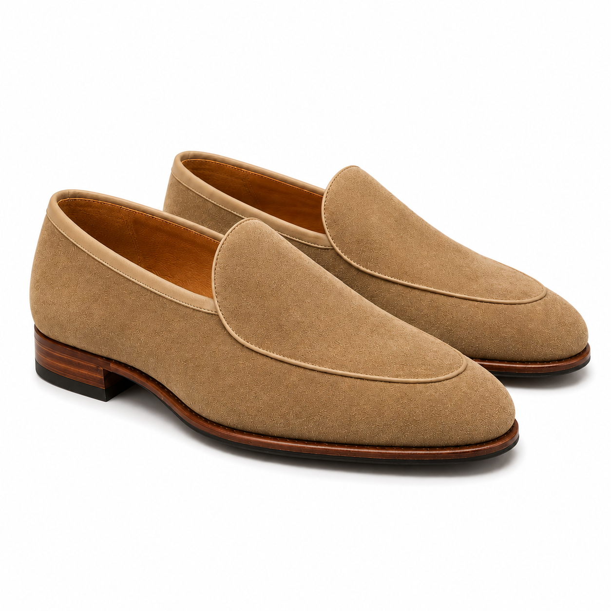 Milano Sand Suede Loafers