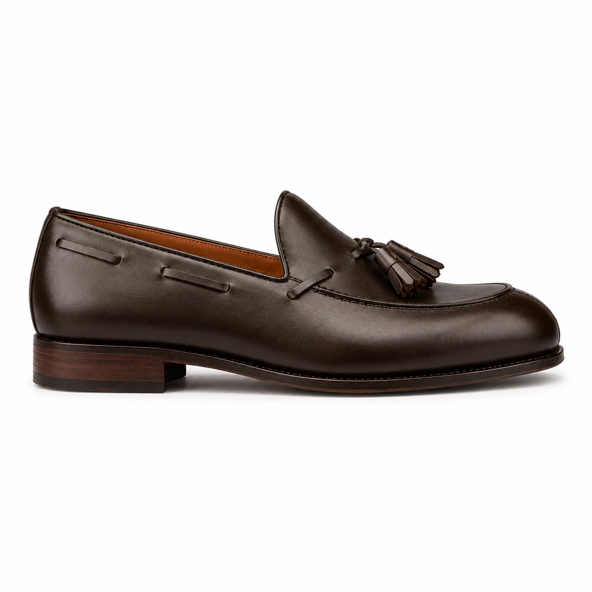 Savile Dark Brown Leather Tassel Loafers