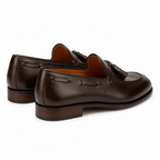 Savile Dark Brown Leather Tassel Loafers