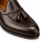 Savile Dark Brown Leather Tassel Loafers