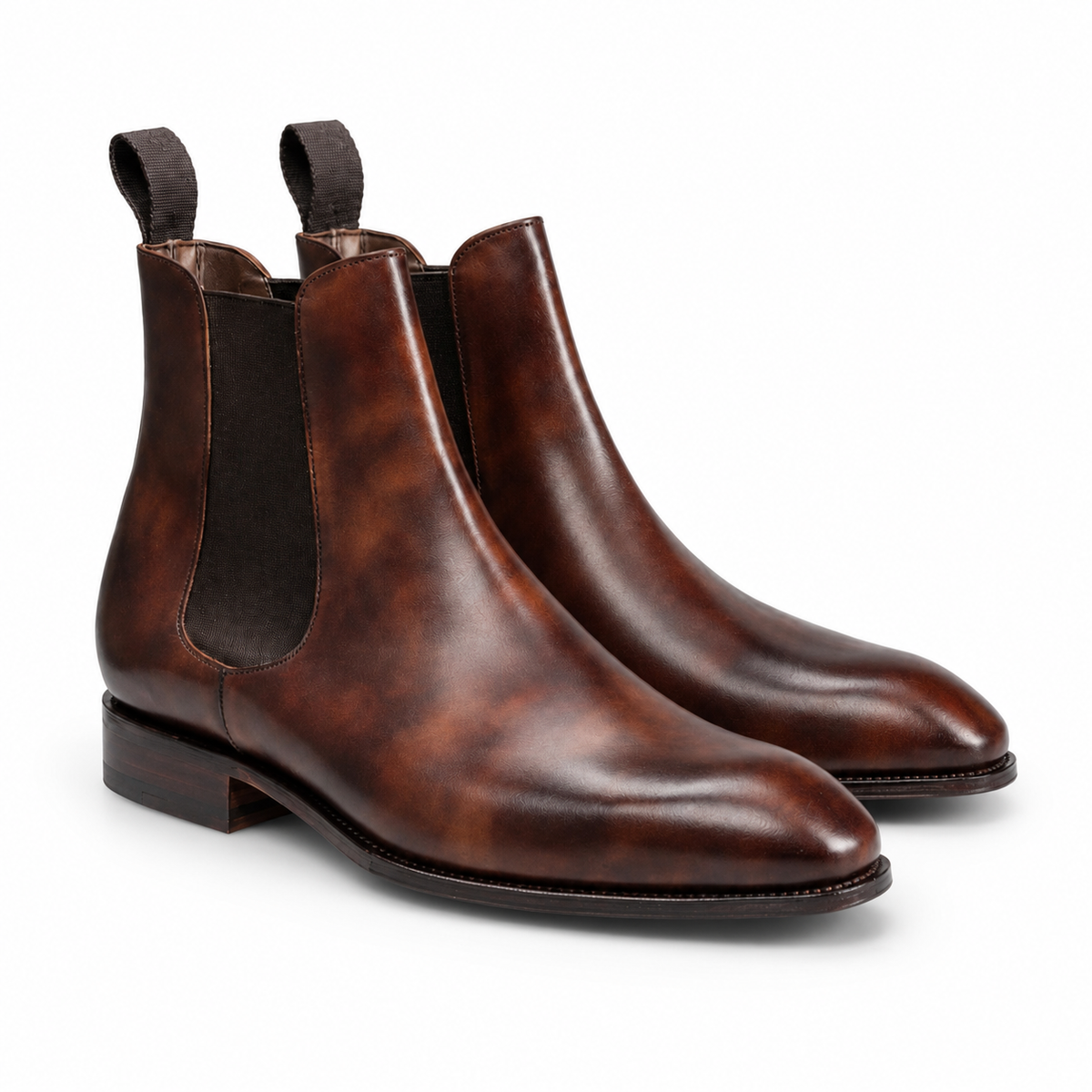 Kensington Brown Patina Chelsea Boots