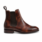 Kensington Brown Patina Chelsea Boots