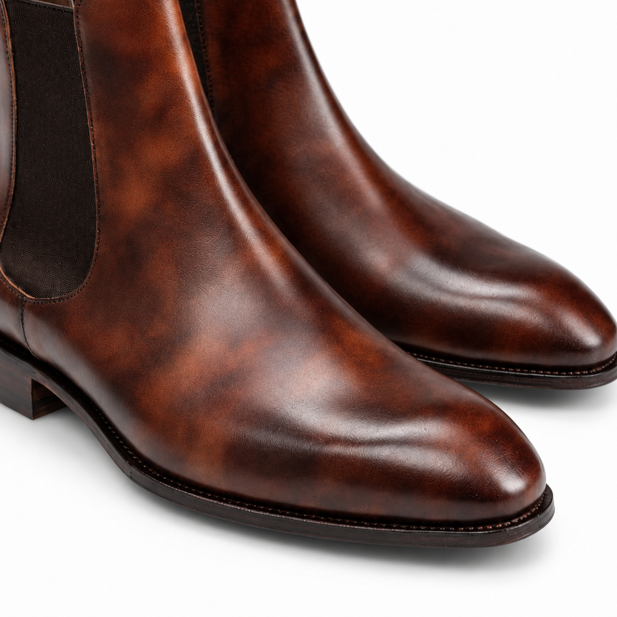 Kensington Brown Patina Chelsea Boots