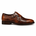 Sienna Patina Double Monk Strap Shoes