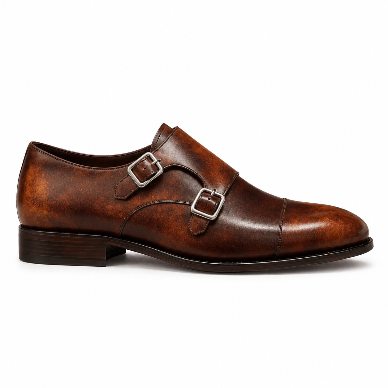 Sienna Patina Double Monk Strap Shoes