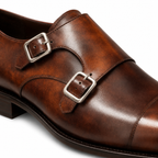 Sienna Patina Double Monk Strap Shoes