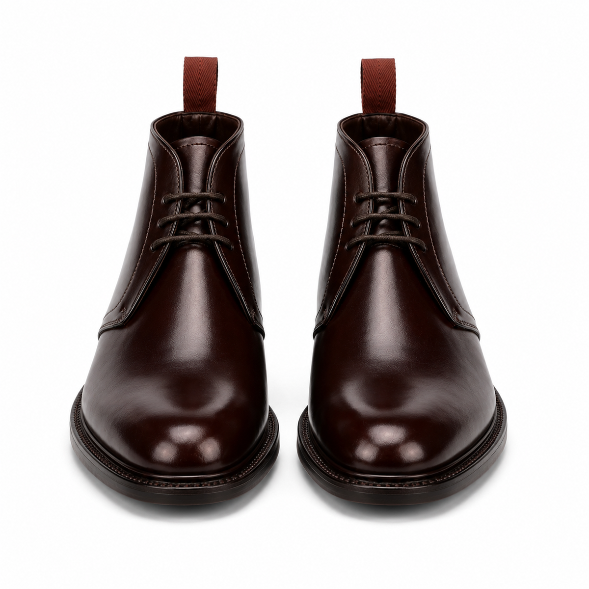 Bordeaux Leather Chukka Boots