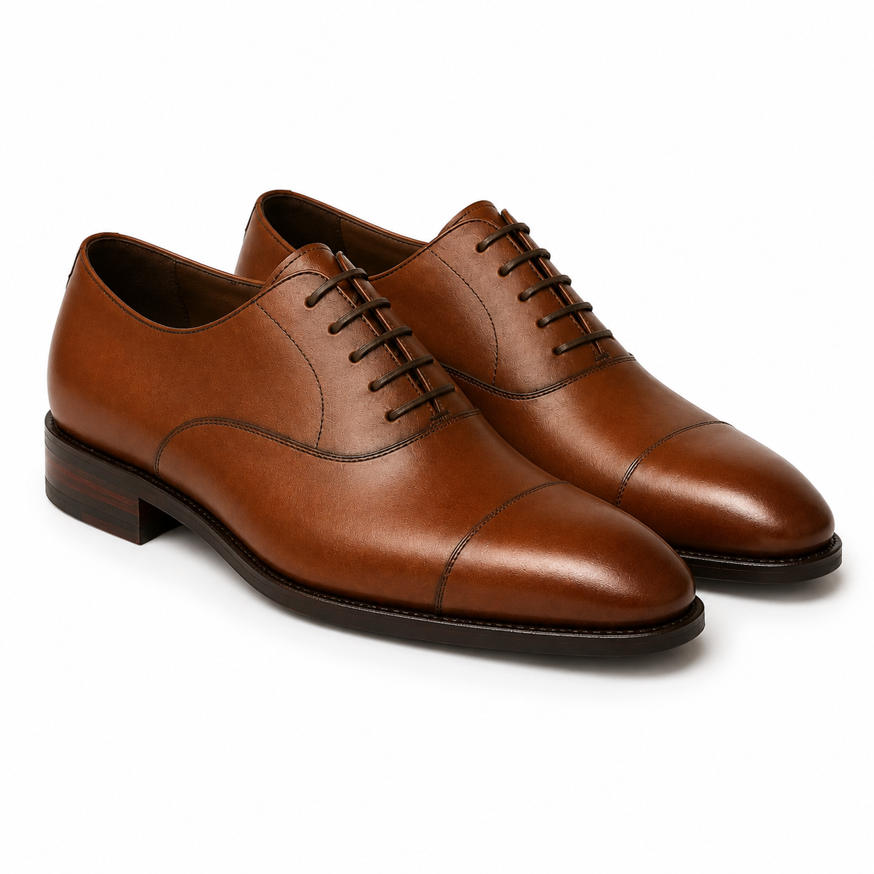 Cambridge Cognac Leather Oxford Shoes