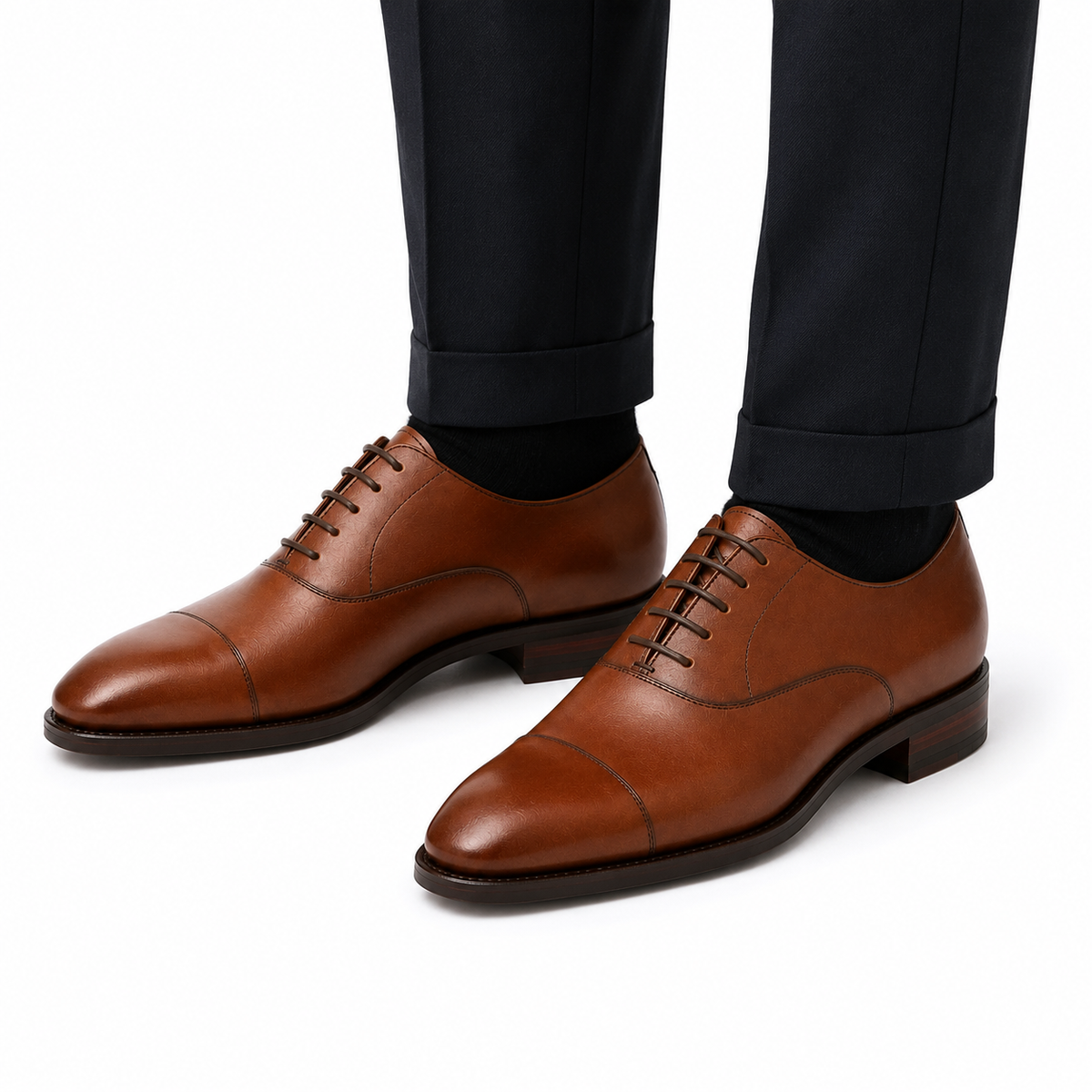 Cambridge Cognac Leather Oxford Shoes