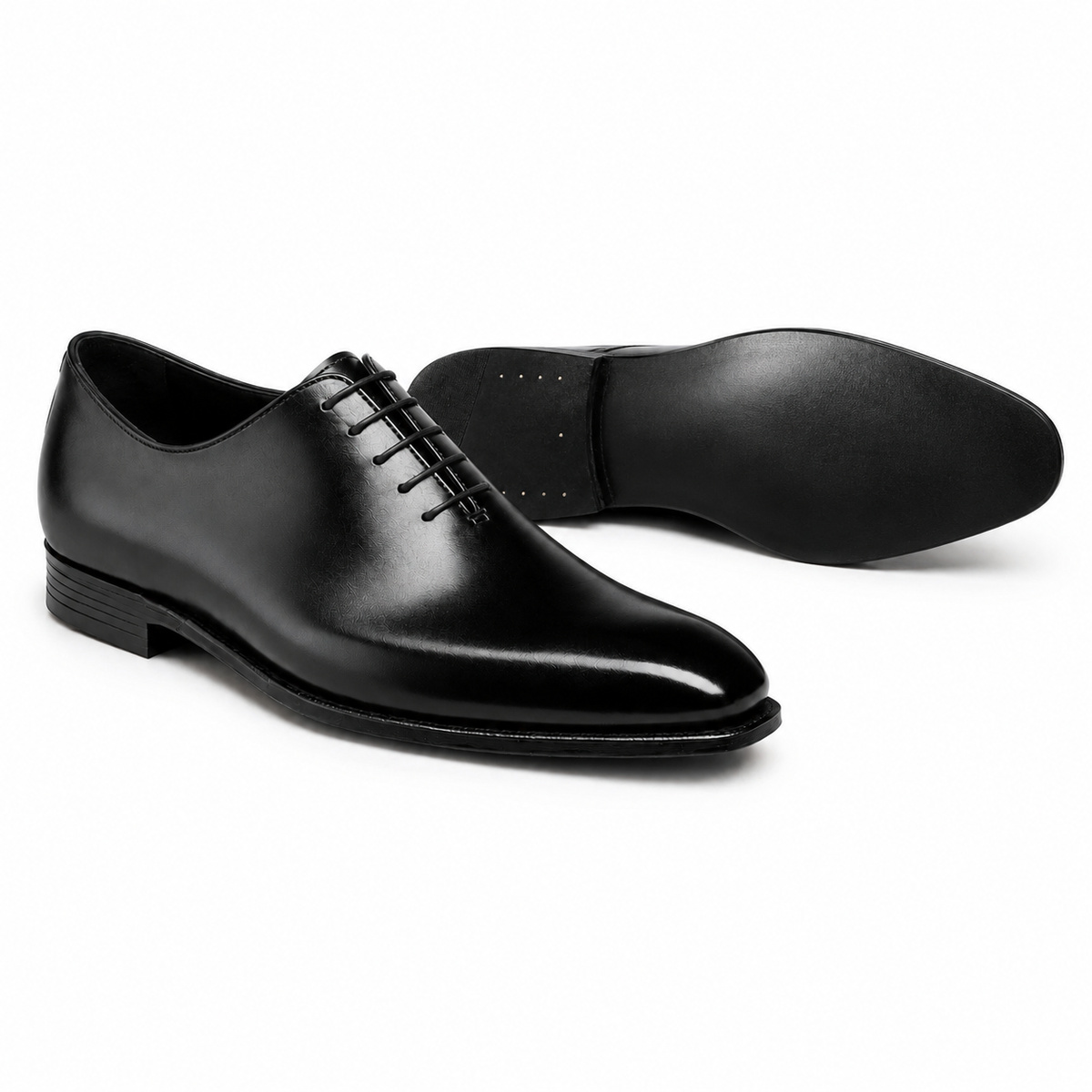 Onyx Black Wholecut Oxford Shoes