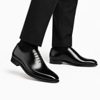 Onyx Black Wholecut Oxford Shoes