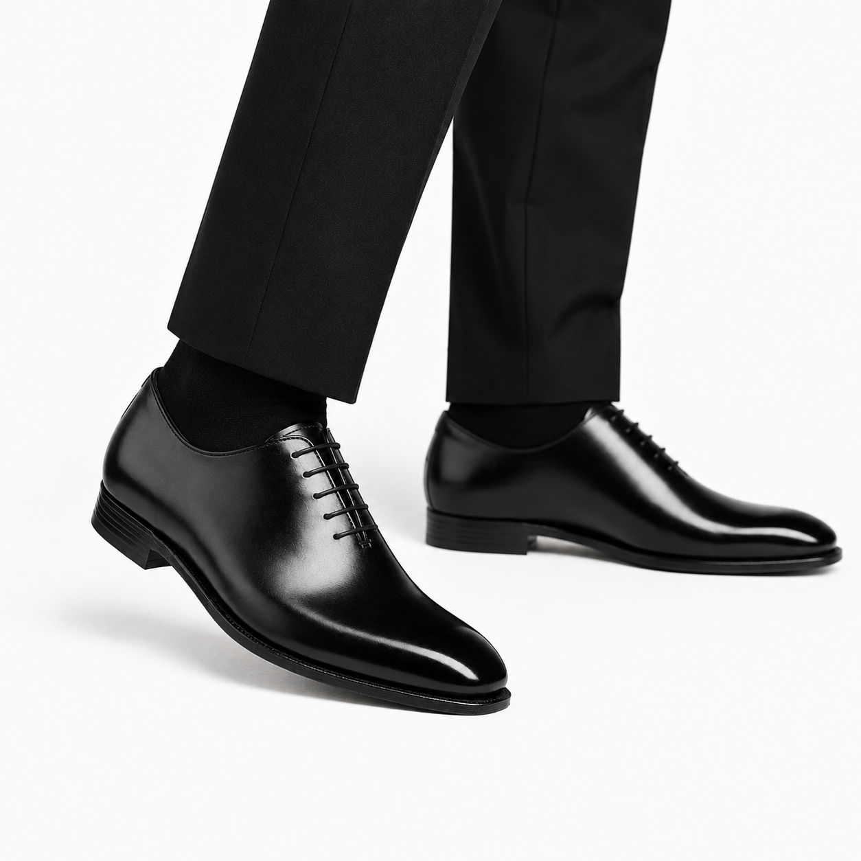 Onyx Black Wholecut Oxford Shoes