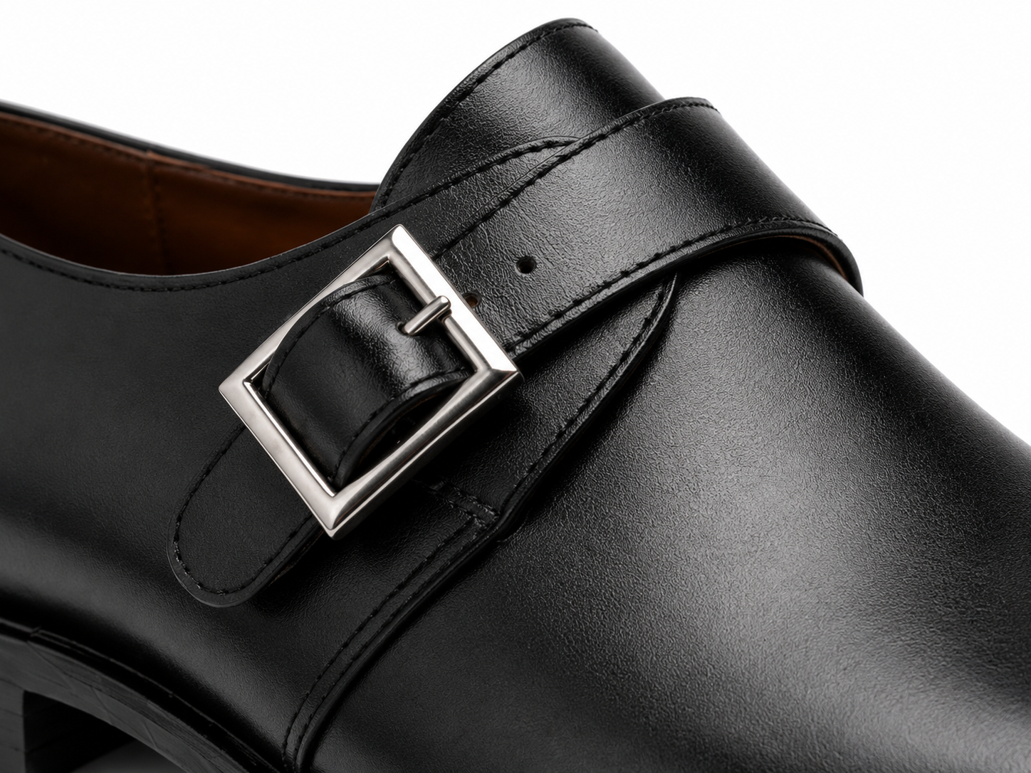 Noir Buckle Monk