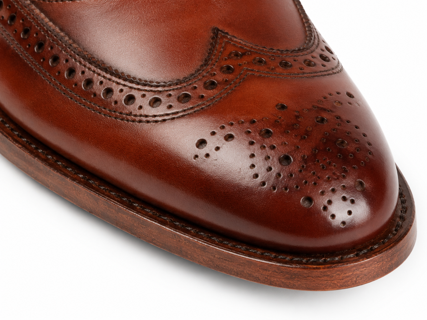 Heritage Brown Wingtip Brogue Oxford Shoes