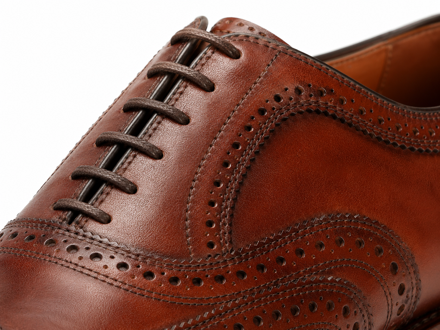 Heritage Brown Wingtip Brogue Oxford Shoes