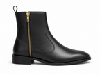 Black Leather Chelsea Boots
