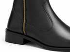 Black Leather Chelsea Boots