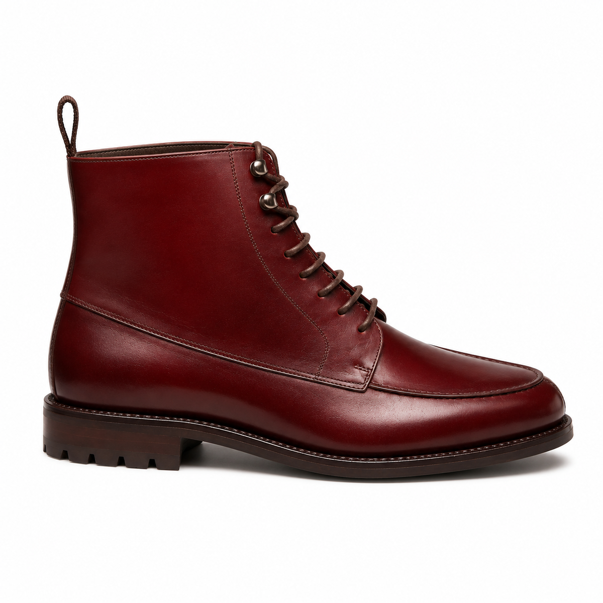 Burgundy Heritage Derby Boots