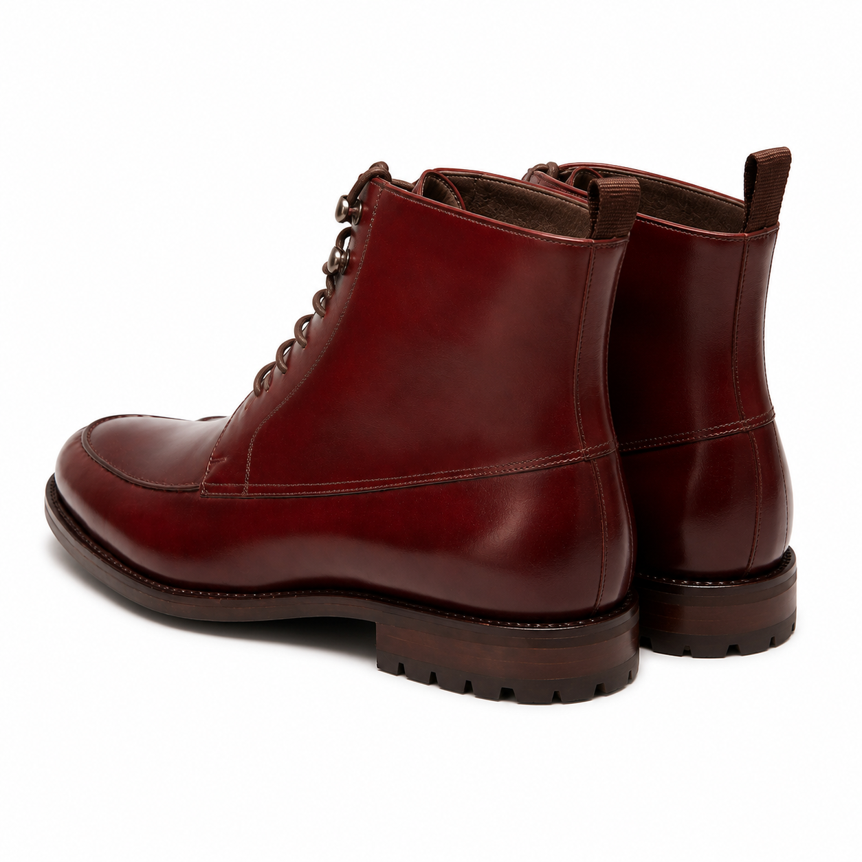 Burgundy Heritage Derby Boots