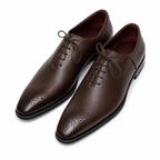 Deep Brown Textured Oxfords