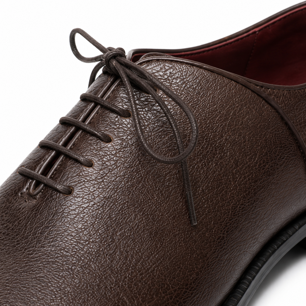 Deep Brown Textured Oxfords