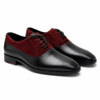Burgundy Suede Cap-Toe