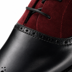 Burgundy Suede Cap-Toe