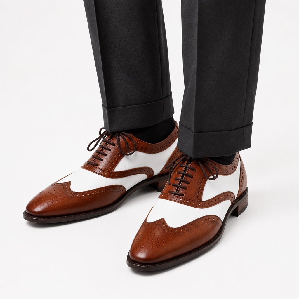Two-Tone Oxford Wingtips