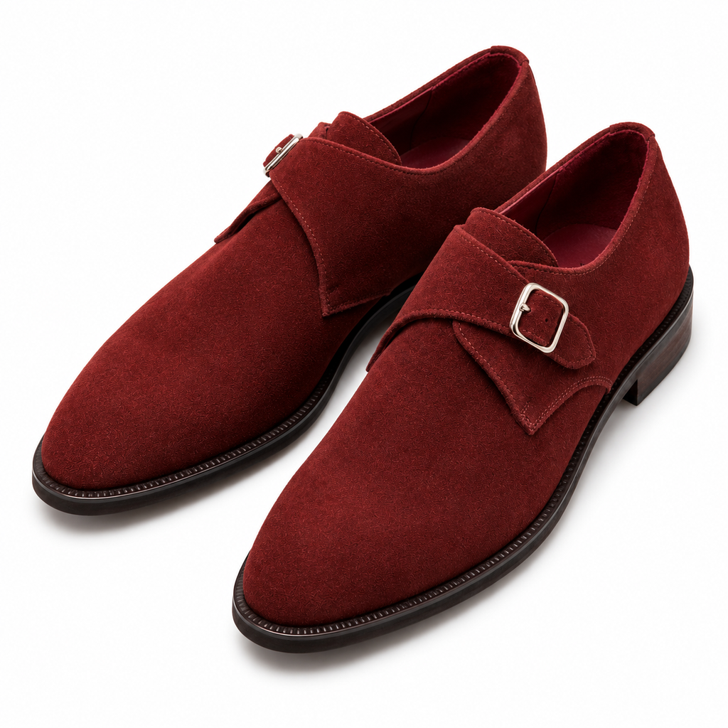 Suede Monk Straps