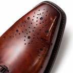 Chestnut Burnished Wholecut Oxford