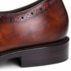 Chestnut Burnished Wholecut Oxford