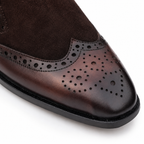 Burnished Wingtip Slip-On