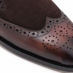 Burnished Wingtip Slip-On