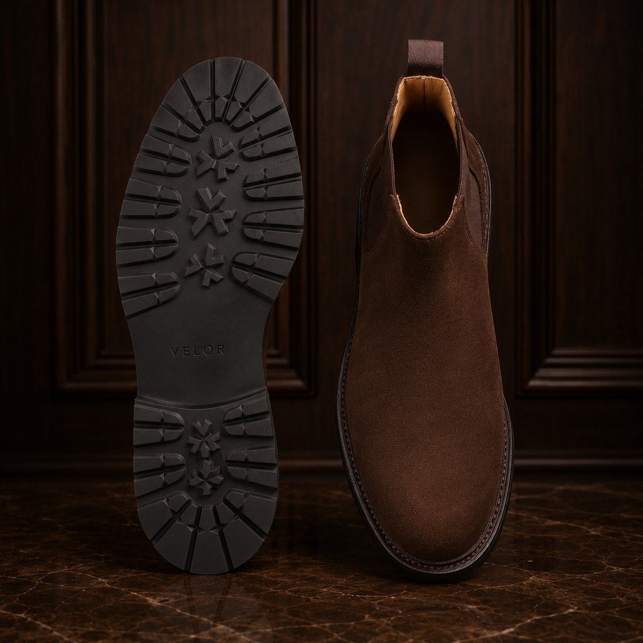 Windsor Brown Suede Chelsea Boots